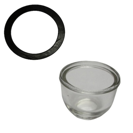 Aic Replacement Parts NAA9160A 9N9162 Rubber Gasket & Fuel Sediment Glass Bowl Fits Ford 2N 8N 9N NAA FSH10-0010BWLGSKT